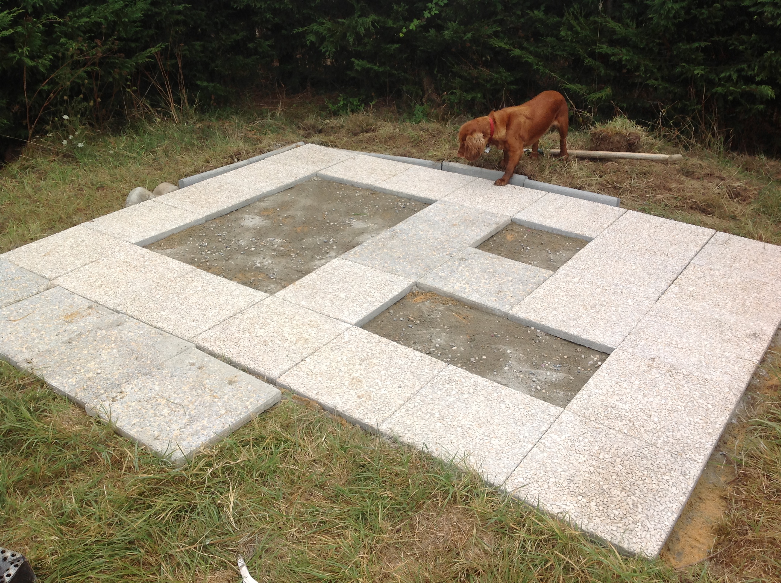 How to get How to lay a base for a shed with paving slabs ...